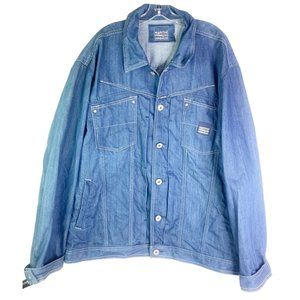 Vintage 90s Marithe Francois Girbaud Jean Jacket Blue Denim Men’s Sz XXL GUC